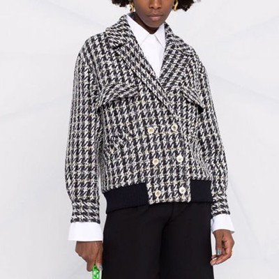 sandro 砂子ロ Oversized tweed jacket 上衣