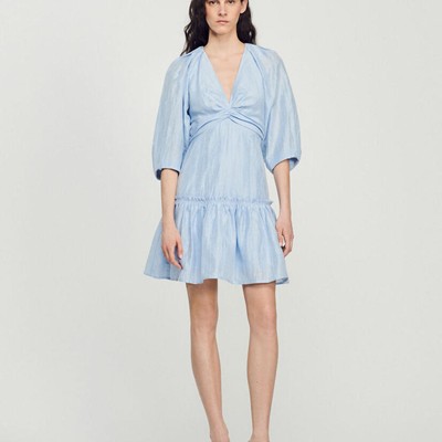 sandro 砂子ロ Short gathered dress 衣裳