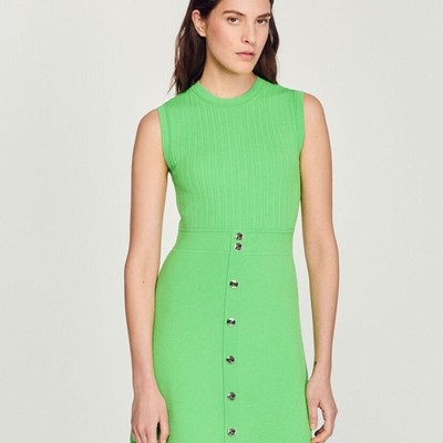 sandro 砂子ロ Short dress with buttons 衣裳