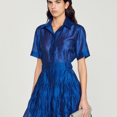 sandro 砂子ロ Short ruffled dress 衣裳