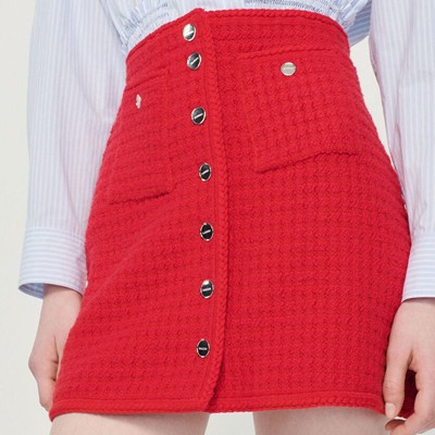 sandro 砂子ロ Short knitted skirt スコート
