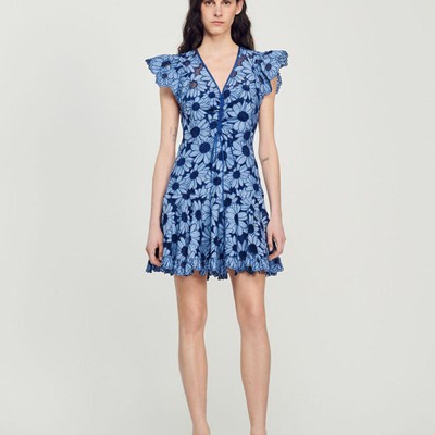 sandro 砂子ロ Daisy guipure dress 衣裳