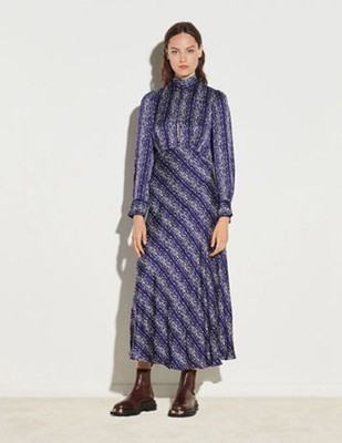 sandro 砂子ロLong printed dress 衣裳
