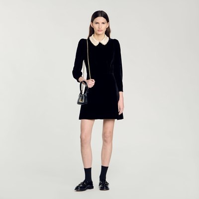 SANDRO 沙子ロ Velvet dress 衣装 お召しもの