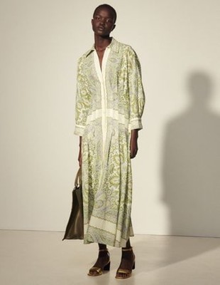 sandro サンドロ Printed shirt dress ワンピース｜AYA-FARM店