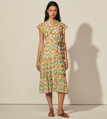 sandro 砂子ロ Long sleeveless print dress 衣裳