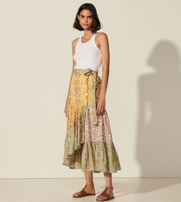 sandro(サンドロ) Long printed skirtスコート