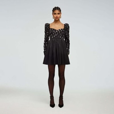 Self-Portrait セルフすがた絵 Cluster Sequin Taffeta Mini Dress 衣装