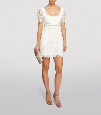 Self-Portrait セルフすがた絵 White Guipure Mini Dress 衣裳