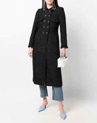 Self-Portrait セルフすがた絵 Boucle Longline Jacket 上衣
