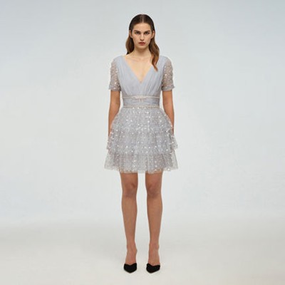 Self-Portrait セルフすがた絵 Cluster Sequin Mini Dress 衣装