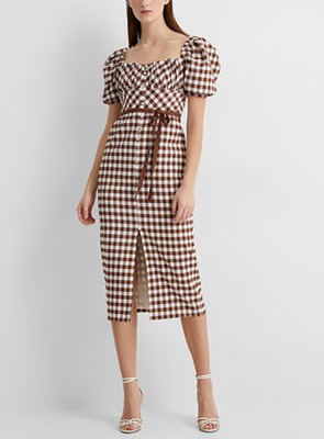Self-Portrait セルフすがた絵 Gingham Midi Dress 衣装