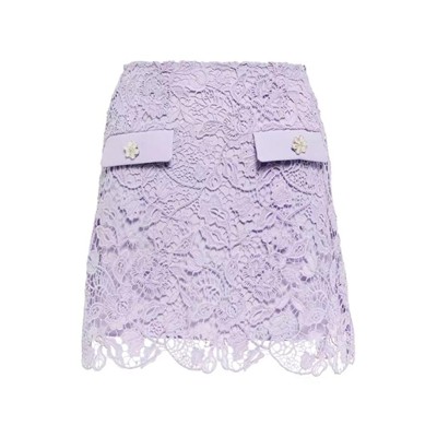 Self-Portrait セルフすがた絵 Lilac Guipure Mini Skirt スコート