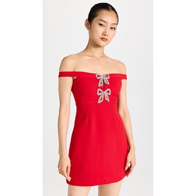 Self-Portrait セルフすがた絵 Crepe Bow Mini Dress 衣装