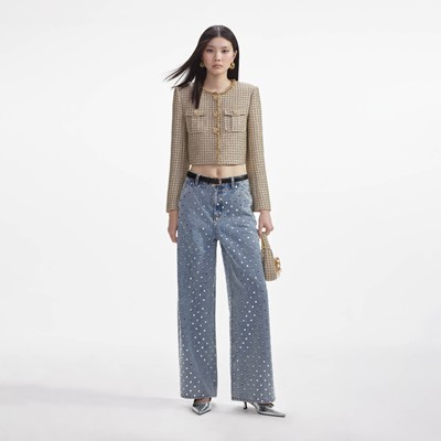 Self-Portrait セルフすがた絵 GOLD BOUCLE CROPPED JACKET 上衣