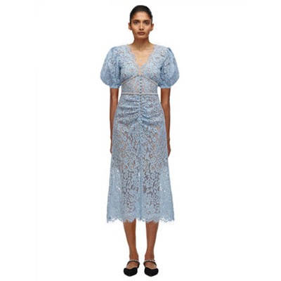 Self-Portrait Light Blue Camellia Dress 衣装