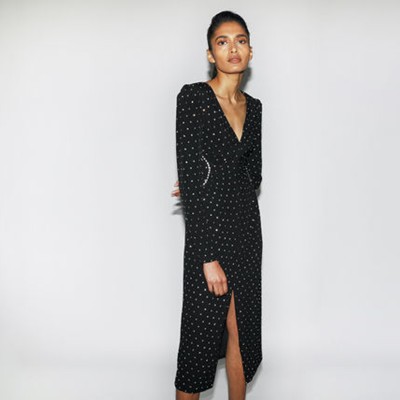 Self-Portrait Diamante V Neck Midi Dress 衣装