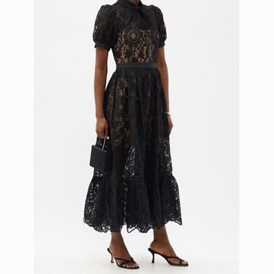 Self-Portrait セルフすがた絵 Guipure Lace Midi Dress 衣装