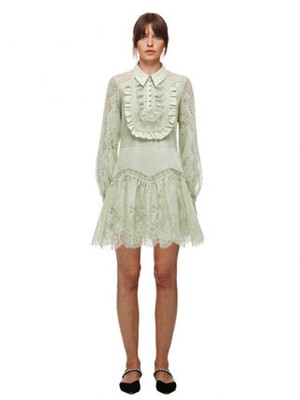 Self-Portrait セルフすがた絵 Lace Bib Mini Dress  衣装