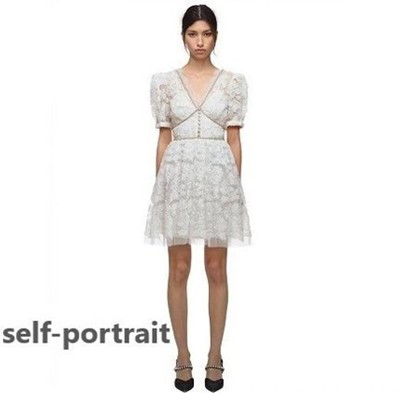 Self-Portrait セルフすがた絵 Ribbon Lace Mini Dress 衣装
