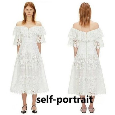 Self-Portrait Lily Guipure Midi Dress 衣装