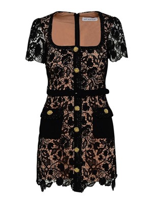 Self-Portrait セルフポートレート Dress with gold button detail ワンピース ドレス セルフポートレイト｜AYA-FARM店