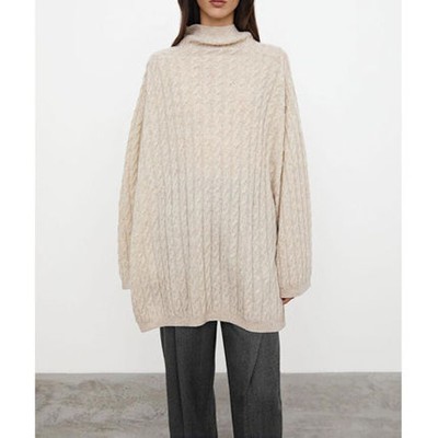 TOTEME トーテム Long cashmere cable knit melangeトップス｜AYA-FARM店 33,787円