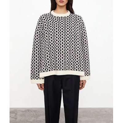 TOTEME トーテム Norwegian knit cross pattern プルオーバー