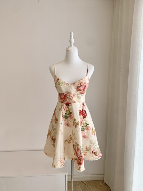 ZIMMERMANN ジマーマン floral-print linen mini dress ワンピース ドレス|AYA-FARM店