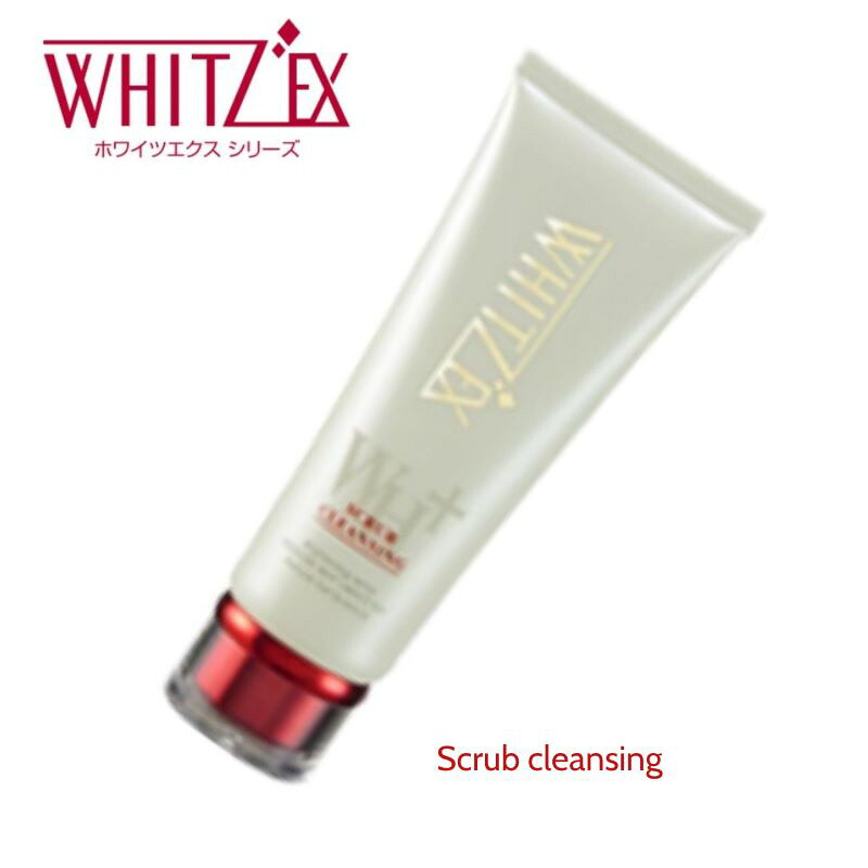 ラシンシア　レッドデュア　ホワイツエクス　スクラブクレンジング （１２０ｇ） クレンジング 洗顔 天然クレー メイク汚れ 毛穴 吸着 さっぱり 脂性肌 角質 皮脂 泡立ち 泥洗顔