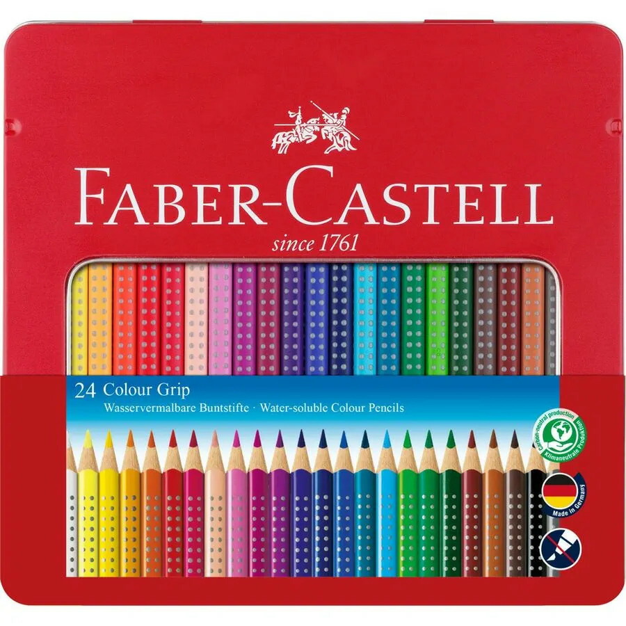 楽天市場】ファーバーカステル カラーグリップ水彩色鉛筆 12色