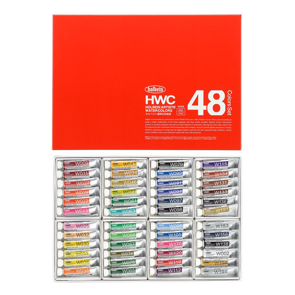 楽天市場】HOLBEIN ホルベイン 透明水彩絵具 24色 セット HWC