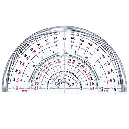 楽天市場 半円分度器 S 18 直径18cm文具 ステーショナリー 180度 学用品 ブックカバー 文具専門店ｂタウン