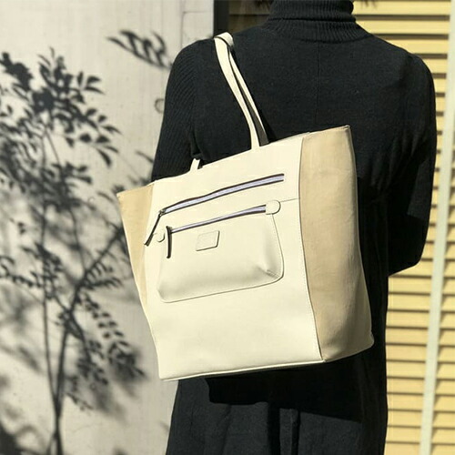RICORDO ”TORIO" ( Up-Cycle Combi-bag )【Castello Da Vinci/カステロダヴィンチ】アップサイクルレザーとナイロン製コンビ トートバッグセット【リコルド-トリオ / アップサイクル コンビバッグセット】|バッグファクトリー 店