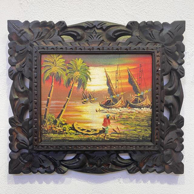 バリ島　絵画　オシャレ 楽天市場】『2枚以上で1枚4,980円税抜』BALI ドットアート