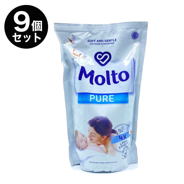 福袋 500円offクーポン付 【 9個セット まとめ買い 】 molto モルト 柔軟剤 PURE ピュア ベビー 敏感肌 650ml 柔軟材 モルト 詰替用 非濃縮 洗えるマスク タオル におしゃれなバリ風な香りを インドネシア リゾート 業務用 アジアン雑貨 セット売 日用品 大容量｜アジアン バリ雑貨 石材のクプクプ 10,395円