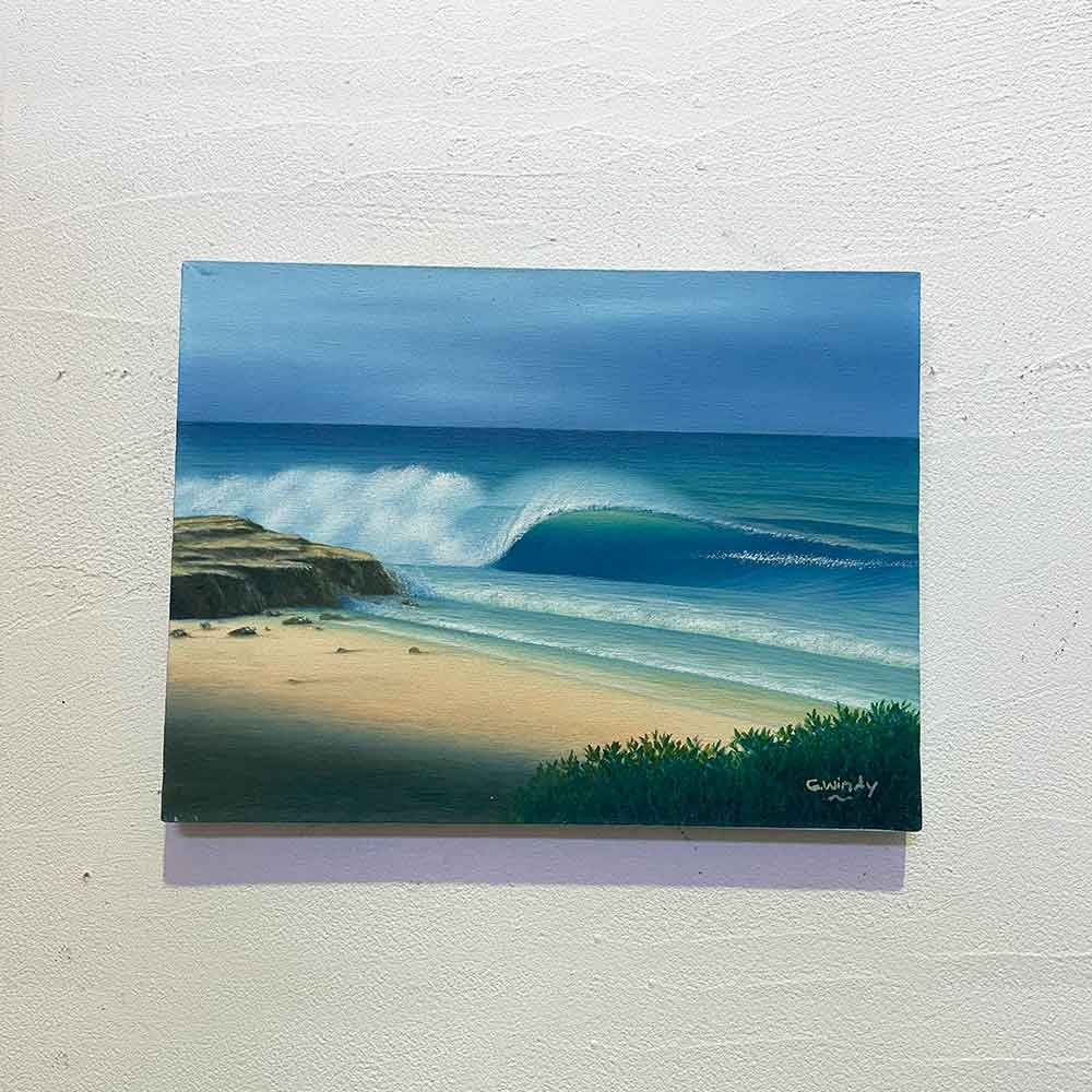 バリ アート BIG WAVE 波の風景 Goes Windy 木製フレーム付き バリ アート BIG WAVE 波の風景 Goes Windy 木製フレーム付き 楽天市場
