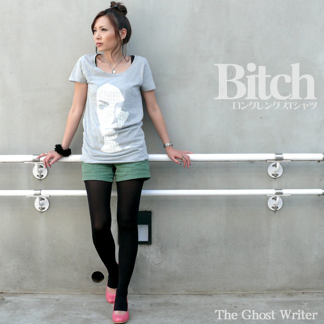 楽天市場 Bitch ロングレングスtシャツ Tgw006opt あ完 ビッチ グラフィック Graphic フォトtシャツ ワンピ ワンピース ガールズ レディース Girls Theghostwriter ザ ゴーストライター ｔシャツ屋さん バンビ