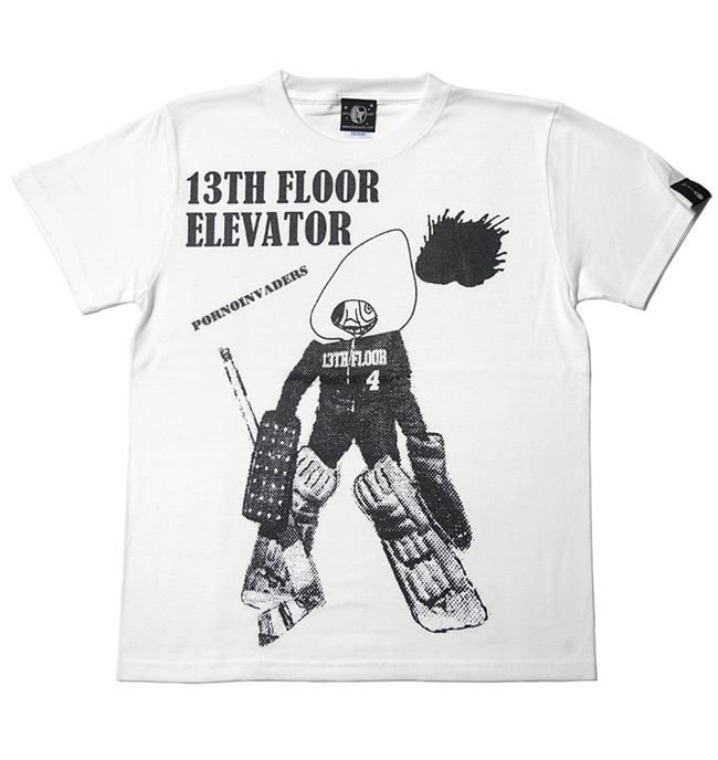 Iceman 13th Floor Elevater T Shirt Pornoinvarders Pi013tee Z 完 Iceman Short Sleeves Collaboration Hard Core Punk Lock T Shirt Monster Monster