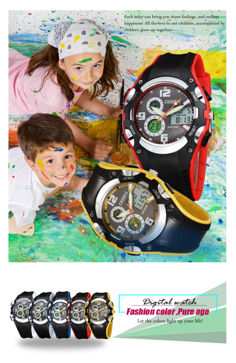 楽天市場 腕時計 Led アナログ デジタル ファッション メンズ キッズ レディース 子供 カジュアル 時計 腕時計 ウォッチ カラーウォッチ カラフルウォッチ 防水 ダイバー ケイロス