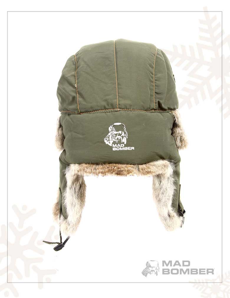 305olv Mad アメリカブランド ボンバーハット Bomber マッドボンバーハット 帽子 ラビットファー100 Hat ロシア帽子 防寒用 スキー帽子