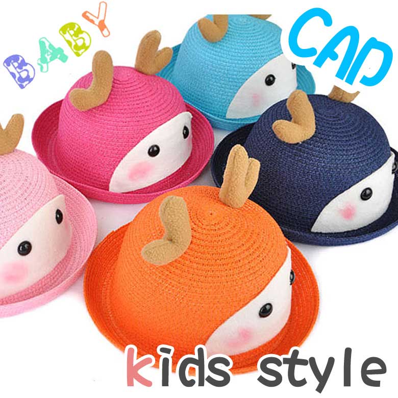子供用 Kids Deer ディアー ボーラー帽 ハット ディアー耳 ギャングスター キャラクター 帽子 キャップ Cap 子供の可愛いキャップ Kids 紫外線対策 男女兼用 Giosenglish Com