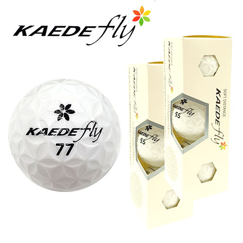 楽天市場 ゴルフボール 2スリーブ 6球 カエデフライ Kaede Fly カエデ ホワイト 飛距離 ゴルフ用品 父の日 ケイロス