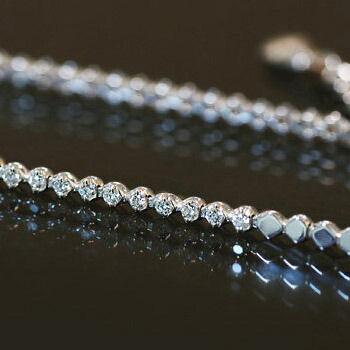 楽天市場】K18WGピンクダイヤモンドブレスレット 0.12ct 0.12ct