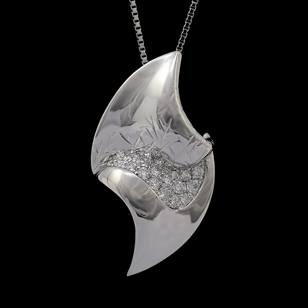 【ポイント10倍】 「ホウガ」ダイヤモンド ペンダントトップ（チェーン別売り）HOUGA Diamond pendant MYTHOS series 誕生石 4月