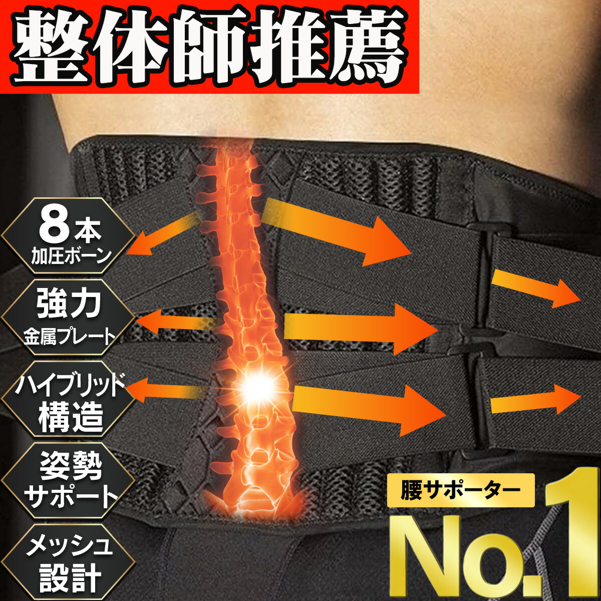 楽天市場】腰痛ベルト 腰痛 コルセット 腰ベルト 腰サポーター