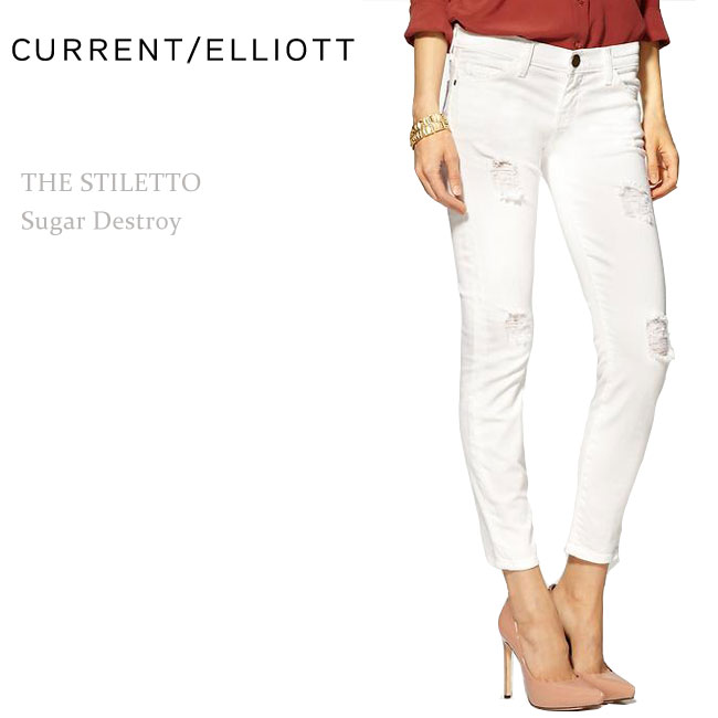 【楽天市場】【SALE】Current Elliott（カレントエリオット）THE STILETTO Sugar Destroyクロップ