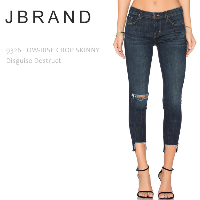 【SALE】J BRAND（ジェイブランド・ジェーブランド）9326 LOW RISE CROP SKINNY Disguise Destructスキニー/クロップド/不都合ジーンズ/ジーンズ