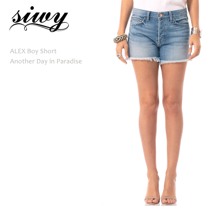 【SALE】Siwy（シィーウィー） ALEX BOY SHORT Another Day in Paradise ボーイズショート デニム ジーンズ ショートデニム ショートパンツ