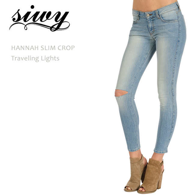 【SALE】Siwy（シィーウィー）HANNAH SLIM CROP Traveling Lightsスキニー/クロップド/ジーンズ/不都合ジーンズ